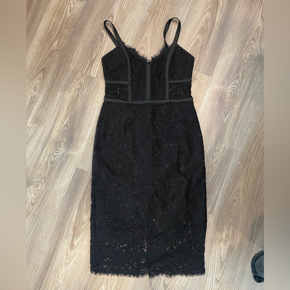 Express lace black dress size 2